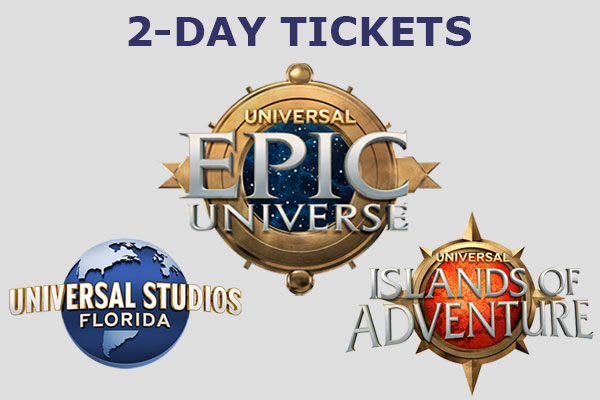 Universal Orlando 2 Day Tickets