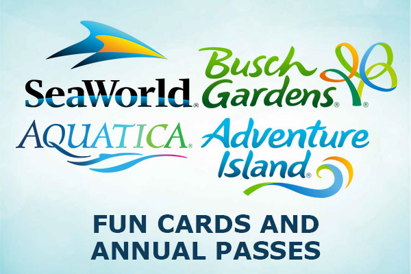 SeaWorld Parks Fun Cards and Annual Passes